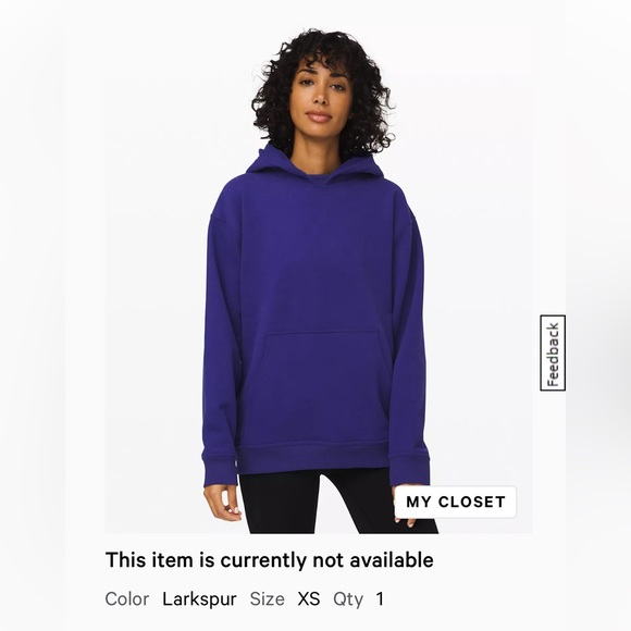 Lululemon all yours hoodie larkspur size xs - Picture 1 of 5